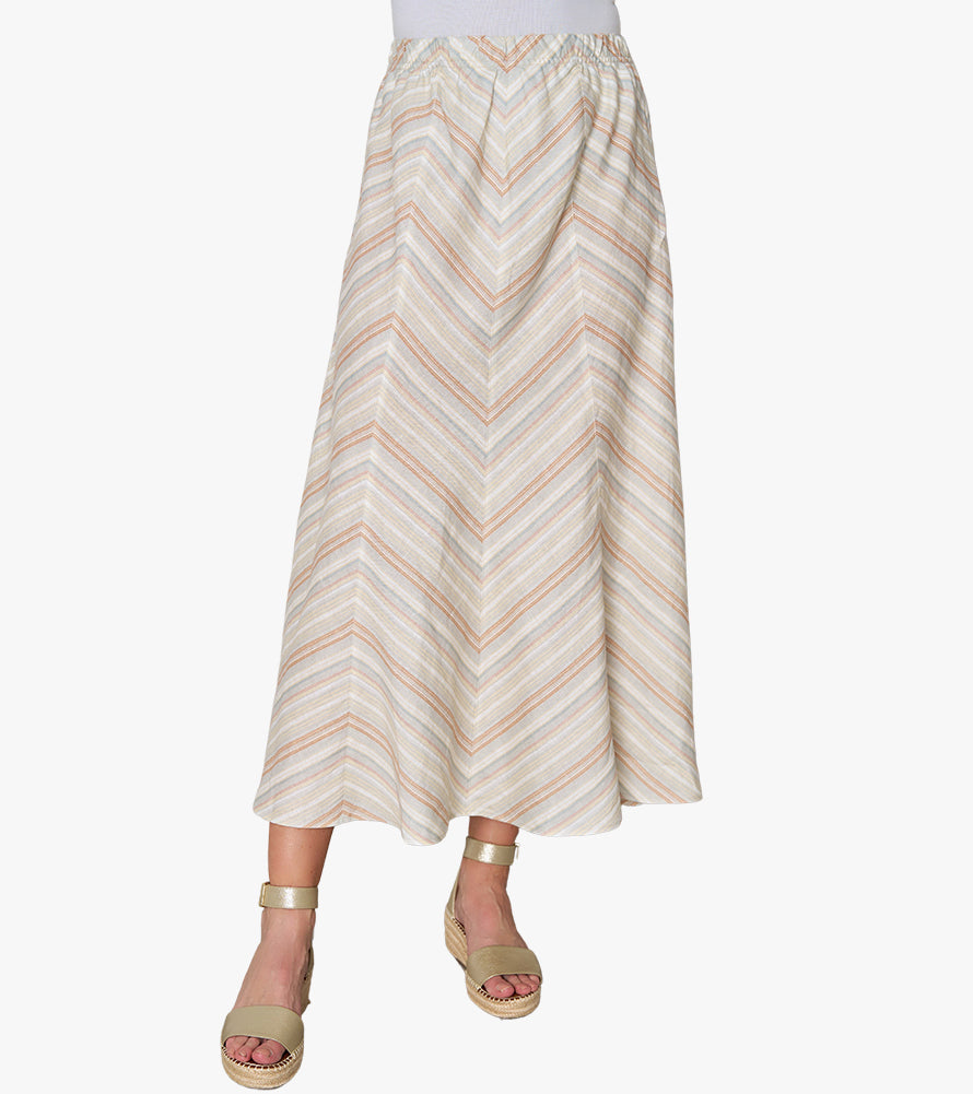 Striped On The Move Skirt (*)