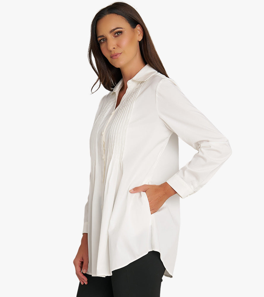 Pintuck Tunic