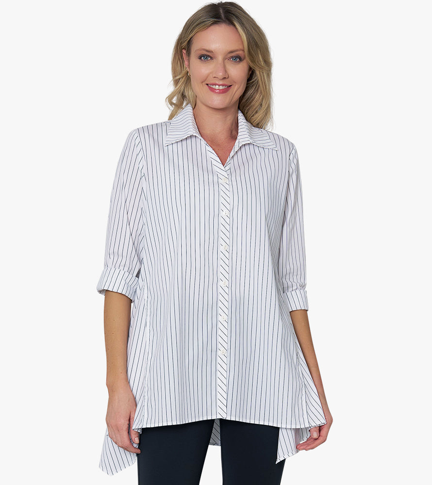 トップス YARN-DYED DEFORMED SHIRT STRIPE YARN-DYED DEFORMED SHIRT STRIPE