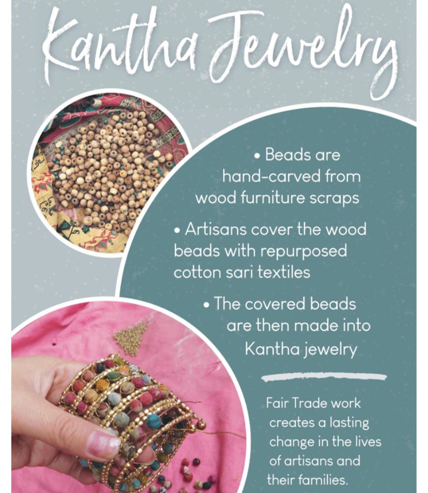 Braided Kantha Necklace