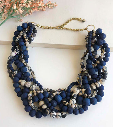 Braided Kantha Necklace