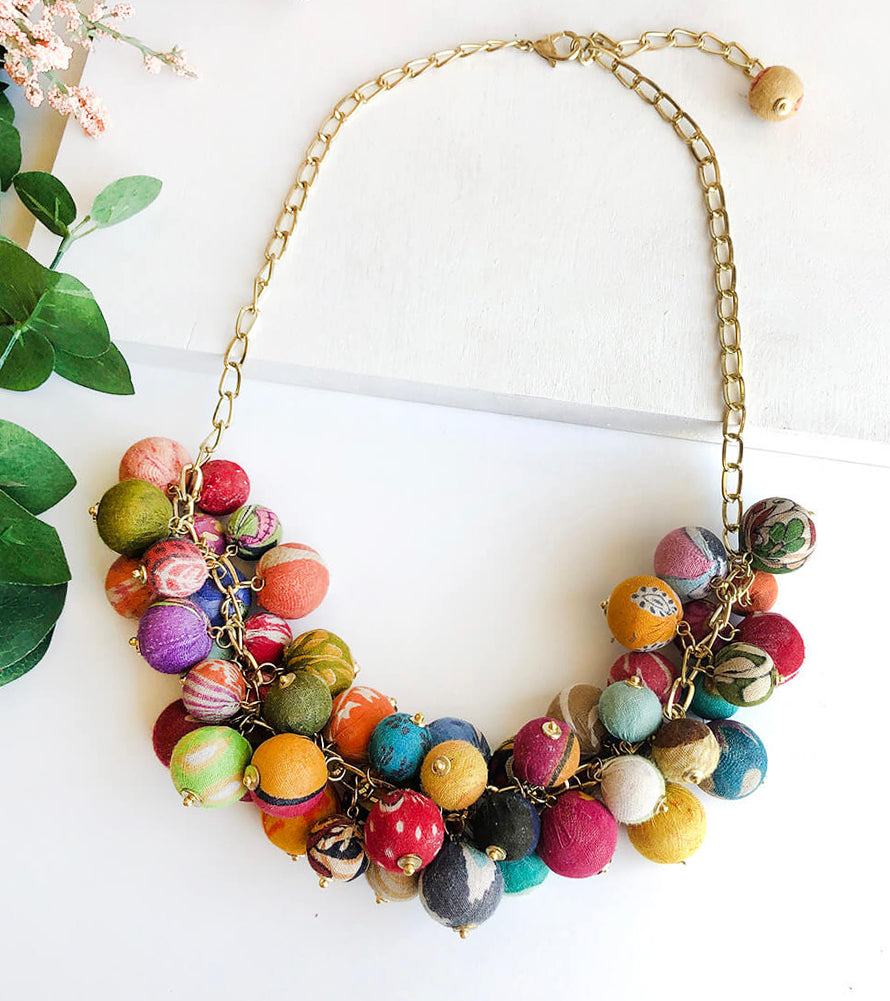 Cluster Kantha Necklace