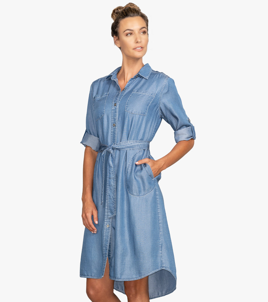 Perfect Shirt Dress | Stella Carakasi | Tencel Denim | Sustainable