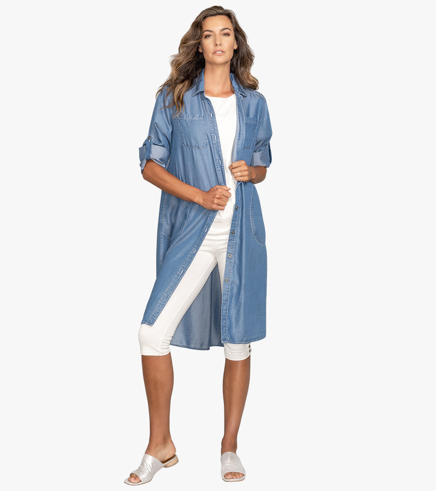 Perfect Shirt Dress | Stella Carakasi | Tencel Denim | Sustainable